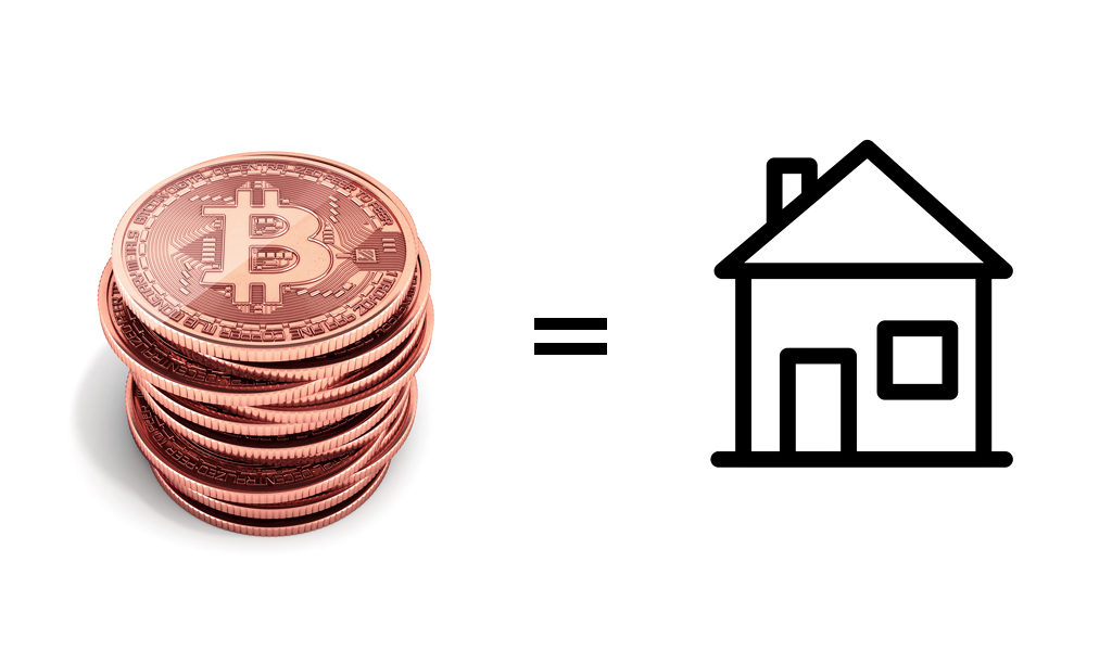 Bitcoin used to buy real estate