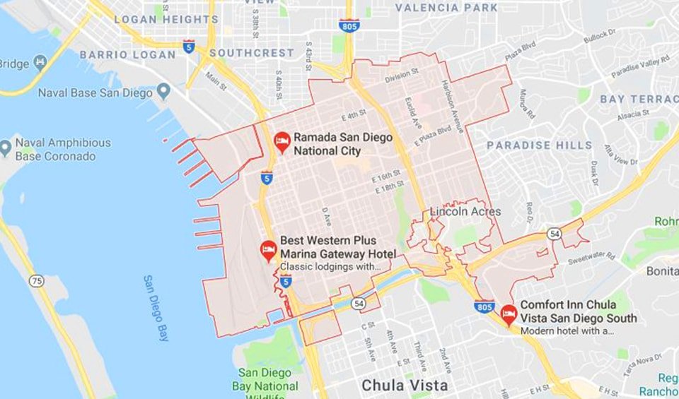 national city escrow company google map